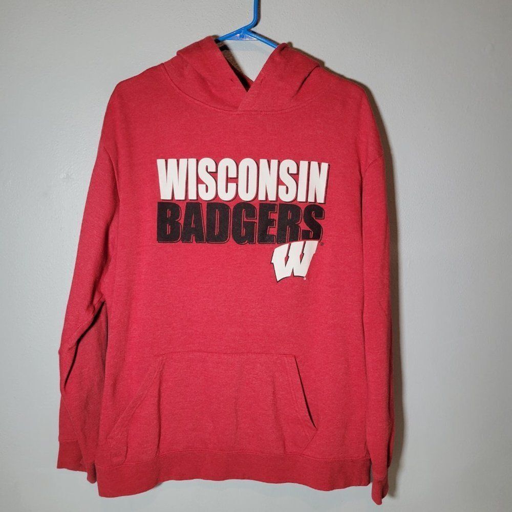 Wisconsin Badgers Pullover Hoodie  Size XL  Red  Colosseum Athletics